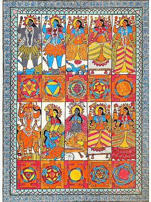 Ten Mahavidya with Ten Yantras