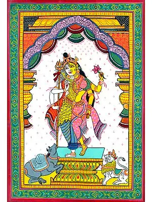 Lord Shiva in His Ardhanarishvara Form