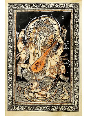 Veenadhari Dancing Ganesha