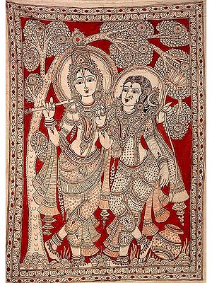 Radha Krishna Under a Tree in Vraja