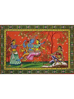 Radha Swings with Krishna