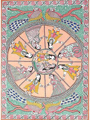 Rasa Lila of Shri Krishna with Gopis