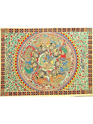 Rasa Mandala of Krishna and Gopis