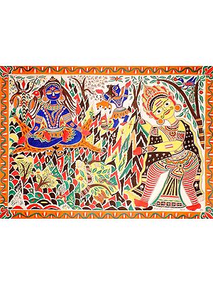 Ravana Disturbs Mt. Kailasha, Abode of Shiva