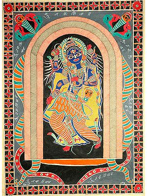 Shiva Dancing Inside His Linga