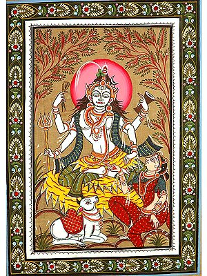 Shiva Parvati with Nandi