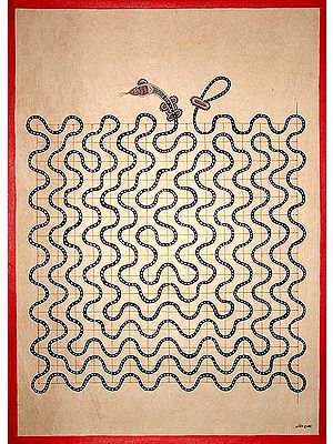 Snake Diagram for Worship on Nagapanchami Festival