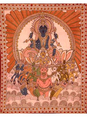 Surya on His Seven Horse Chariot