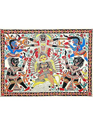 Devi Creates Goddess Kali out of Her Own Being