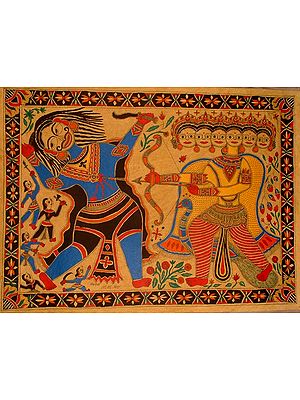 The Battle Between Lord Karttikeya and Tadaka