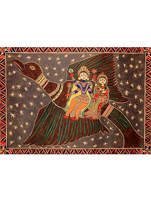 Vishnu and Lakshmi on Garuda