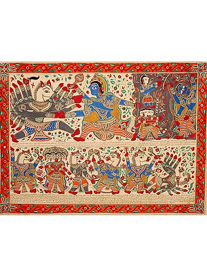 Vishnu Kills the Horse-Headed Demon Hayagriva (The Devi Bhagavata Purana 1.5)