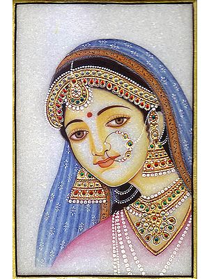 Lady with Typical Indian Nosering