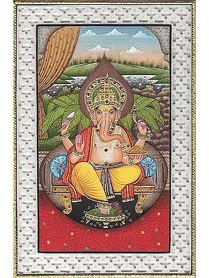 Lord Ganesha with Lattice