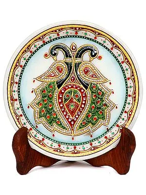Stylized Peacock Pair