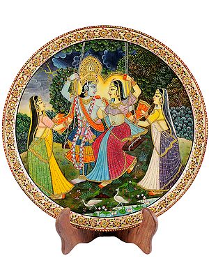 Radha and Krishna Swing Together