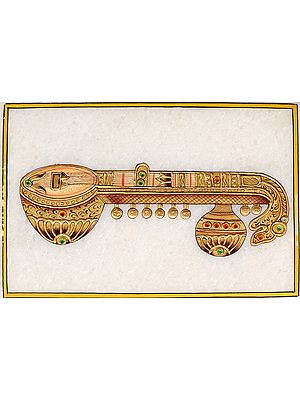 Veena (Embossed Painting)