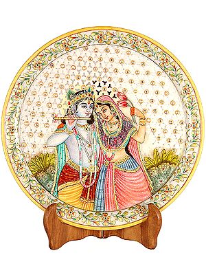 Venugopala with his Beloved Radha (With Lattice)