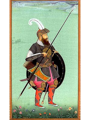 A portrait of Abdullah Khan from Padshahnama Folio