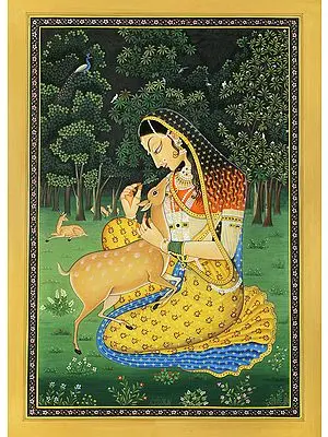 Lady with Deer