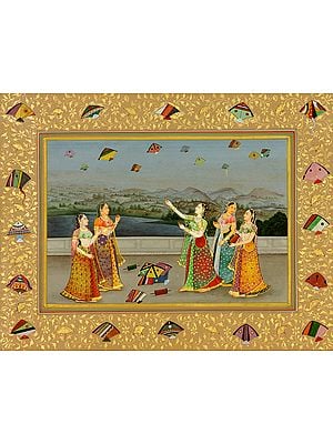 The Begum of Oudh Flying a Kite