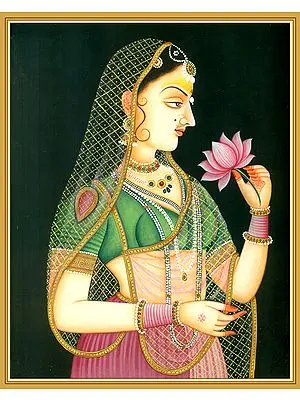 Lady with Flower