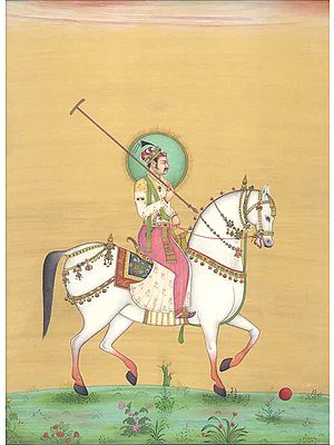 Mughal Prince Playing Polo