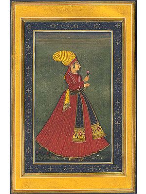 Mughal Prince with Rose