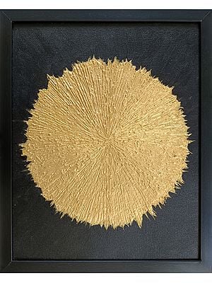 Texture Gold Art By Neeta Panchal | With Frame