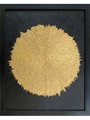 Texture Gold Art By Neeta Panchal | With Frame