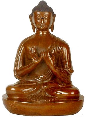 Japanese Buddha in Dharmachakra Mudra
