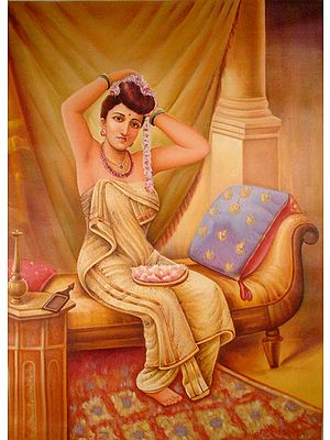 A Nair Woman Adorns Herself