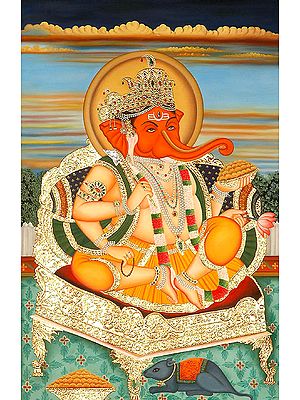 Enthroned Ganesha