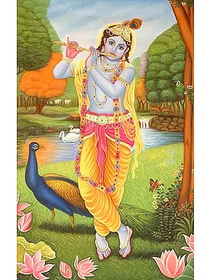 Fluting Krishna
