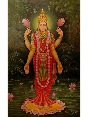 Four-Armed Standing Lakshmi