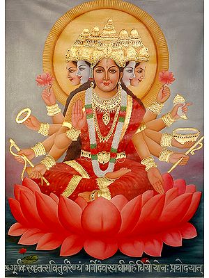 Gayatri Devi with Her Mantra