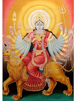 Eighteen-armed Goddess Durga