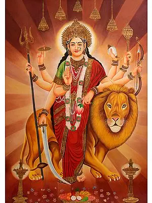 Her Divine Aura Pervades the Cosmos in Entirety