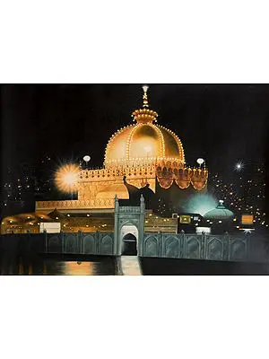 Oil Painting of Sufi Dargah | Oil on Canvas