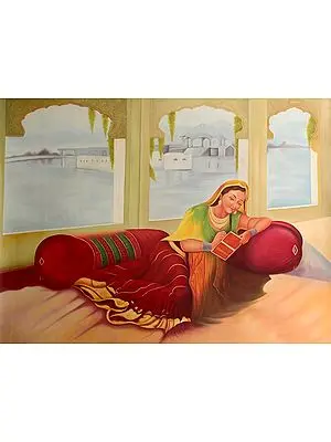 Writing a Love Letter | Oil on Canvas