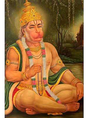 Shri Hanuman Commemorating Rama’s Name