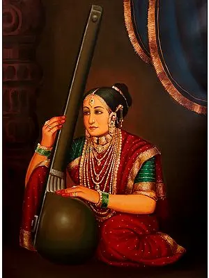 Rich Lady Playing a Tanapura