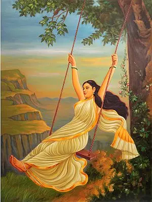 The Lady Enjoying Swing