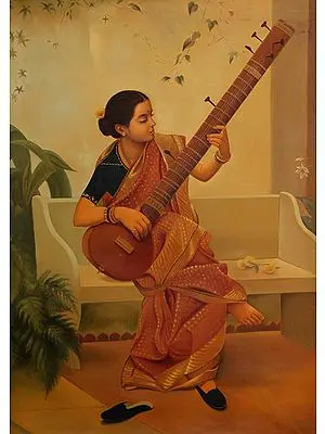 "Kadambari" (A Reproduction of Work by Raja Ravi Varma)