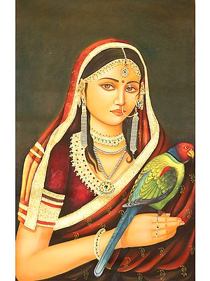Lady with Parrot