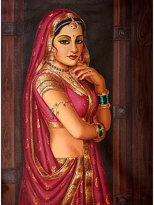 Waiting by the Door | Oil Painting on Canvas