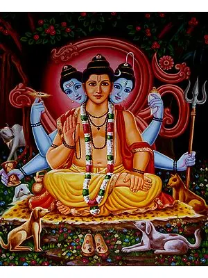 Dattatreya, A Saint Revered as the Incarnation of Tri-murti