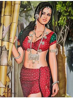 The Striking Banjara Woman, Looking Out Into The Distance