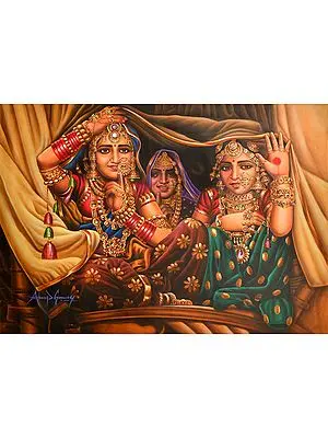 Gypsies Ladies Oil Painting on Canvas
