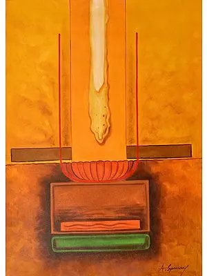 Tantric Diagram Oil Painting on Canvas
